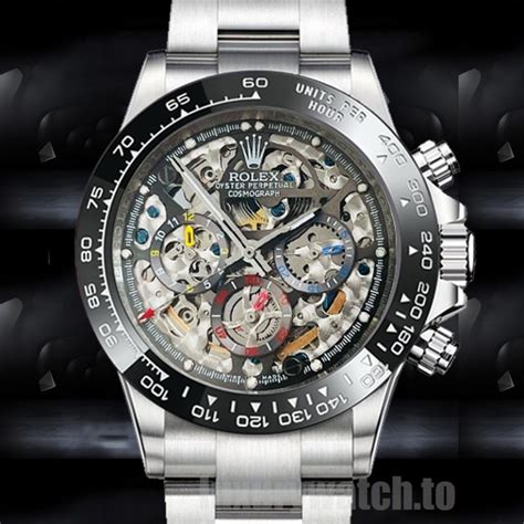 rolex skeleton original|rolex daytona skeleton price.